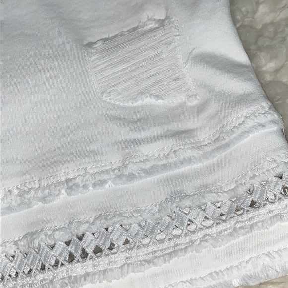 White House Black Market Distressed Denim Skirt - Picture 3 of 12